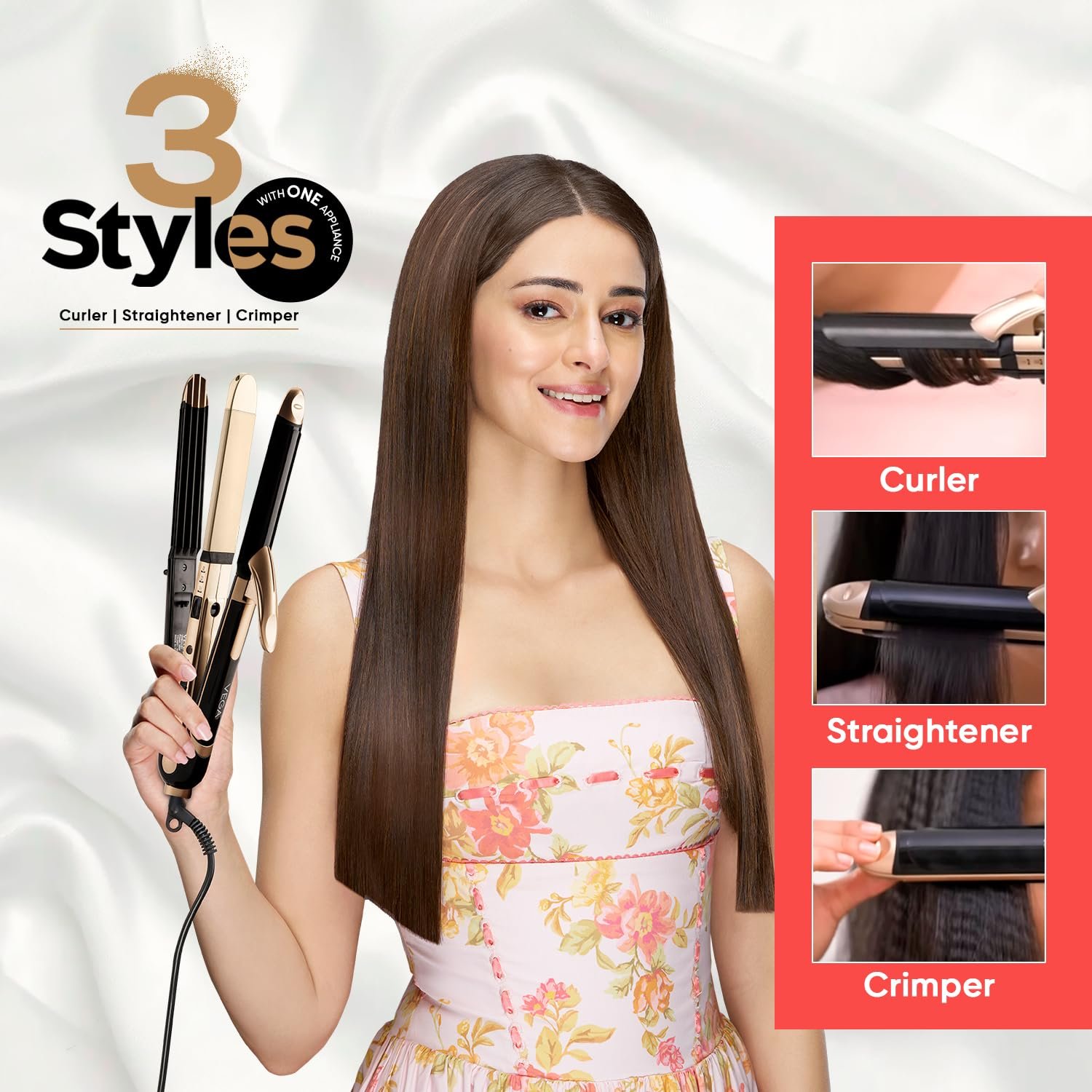 Read more about the article Vega 3 in 1 Hair Style for Women Straightener  Curler